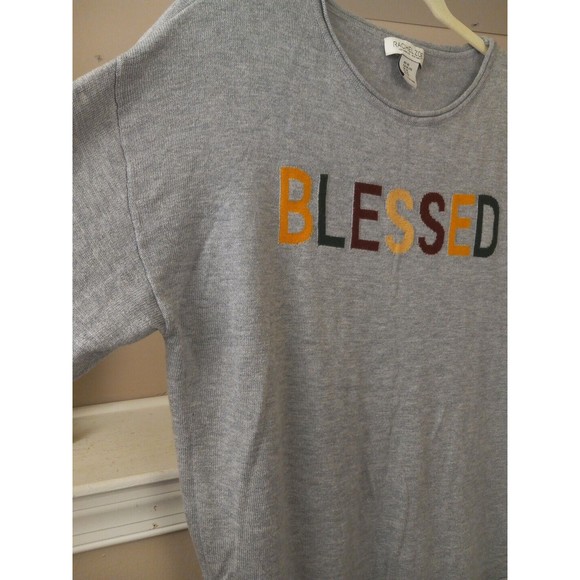 Rachel Zoe Womens Grey Blessed Woven In Long Sleeve Sweater Size Xl - Picture 3 of 9